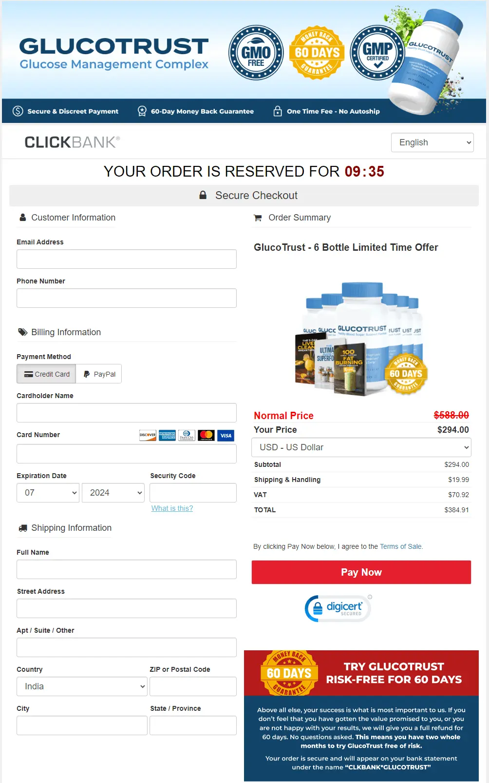 glucotrust buy page